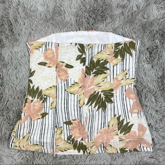 Zulu & Zephyr Reef Print Bodice Strapless Top Size Small - Picture 3 of 10